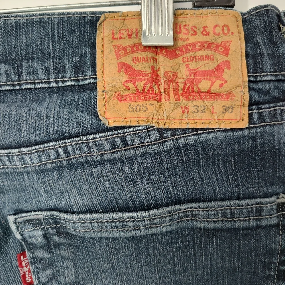 Levi's Men's Dark Blue Straight Jeans Size 32x30